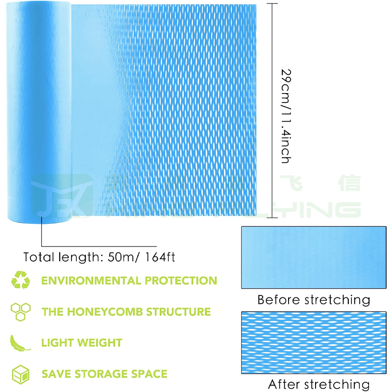 Strong And Sustainable Honeycomb Wrapping Paper Roll For Product Packaging
