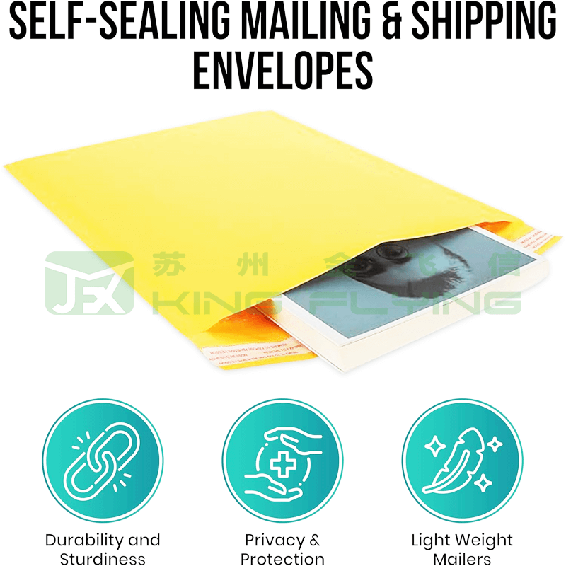 Soil-Degradable Kraft Paper Bubble Mailer For Environmentally Safe Packaging