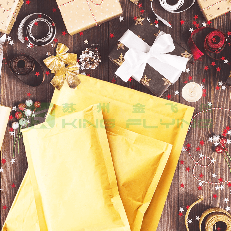 Custom Printed Kraft Bubble Bag For Delivery Courier Packaging