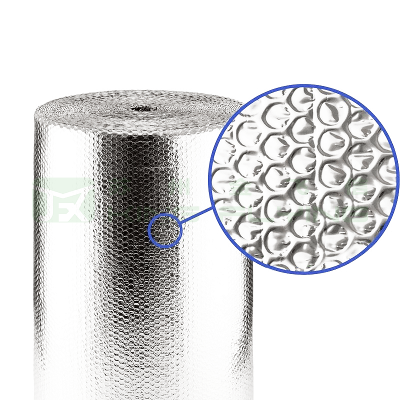 Customized Aluminum Film Reflective Fireproof Bubble Heat Insulated Packaging Material