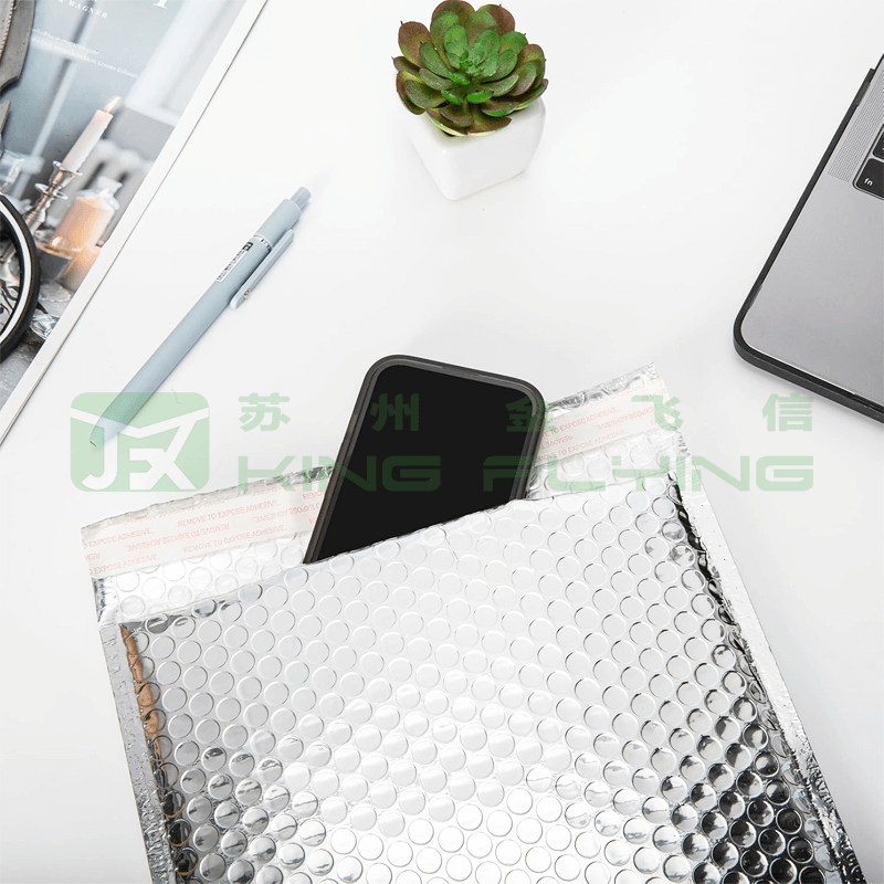 Custom Logo Metallic Bubble Self-Seal Padded Envelope For Electronics Shipping