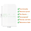 Eco-Friendly Waterproof Biodegradable Frosted Glassine Paper Bag For Clothing Packaging