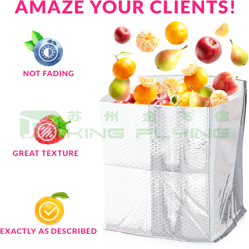 Reusable Heat Insulation Cooler Thermal Box Liners Customized Packaging Bag