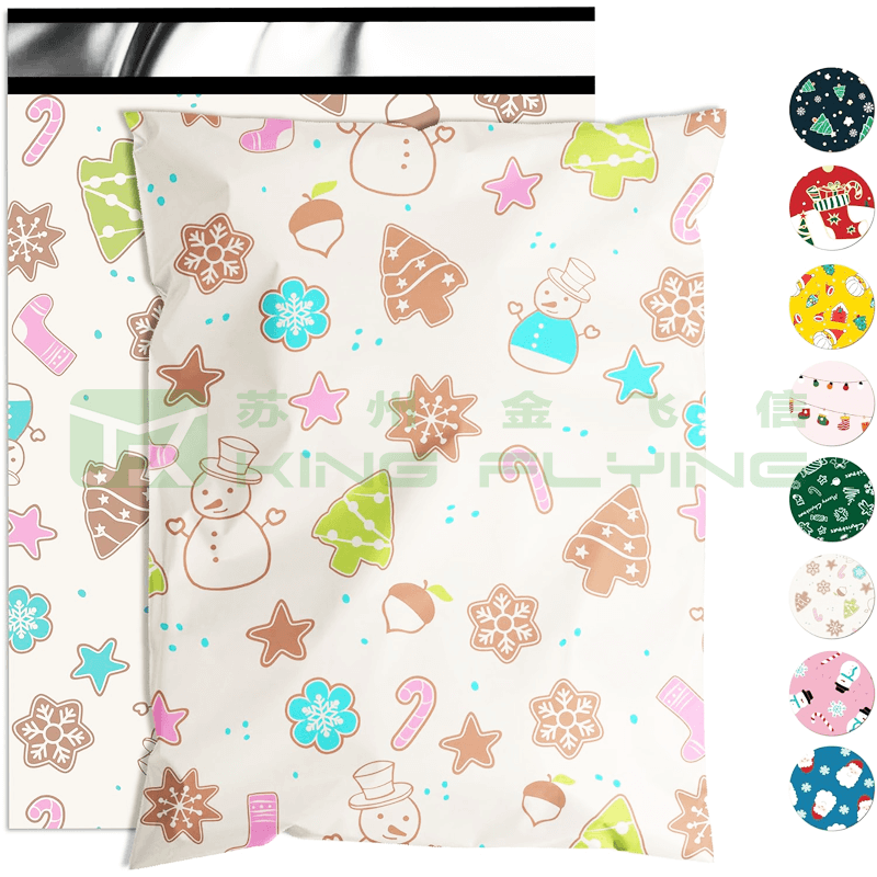 Custom Printed With Logo Recyclable Plastic Courier Bag For Clothes