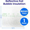 Customized Bubble Insulation Aluminum Foil Heat Resistant Roofing Packaging Sheet
