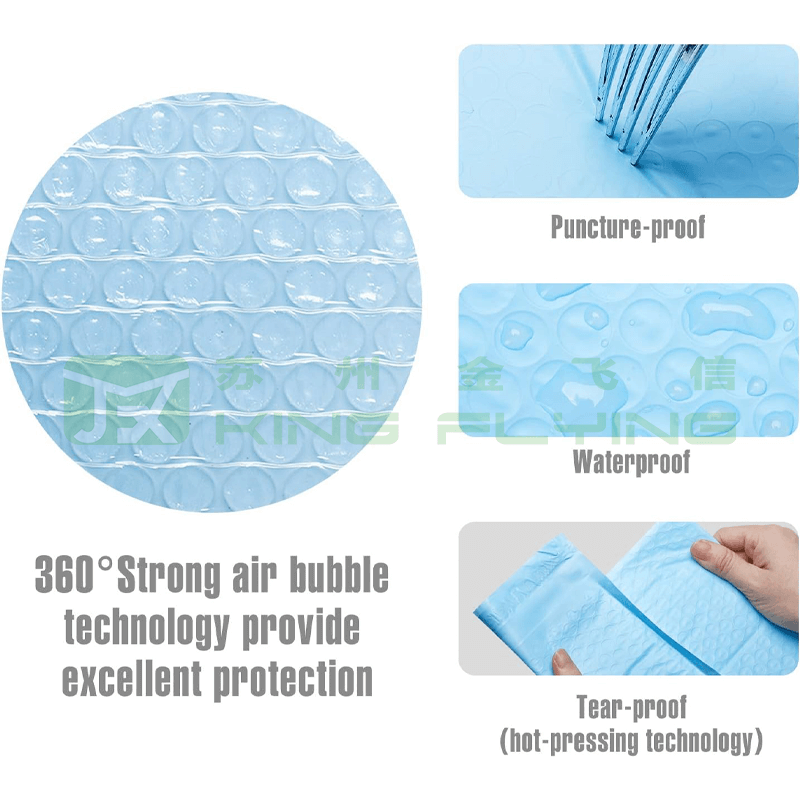 Custom Printed Padded Bubble Envelope For Jewelry Cushioned Shipping