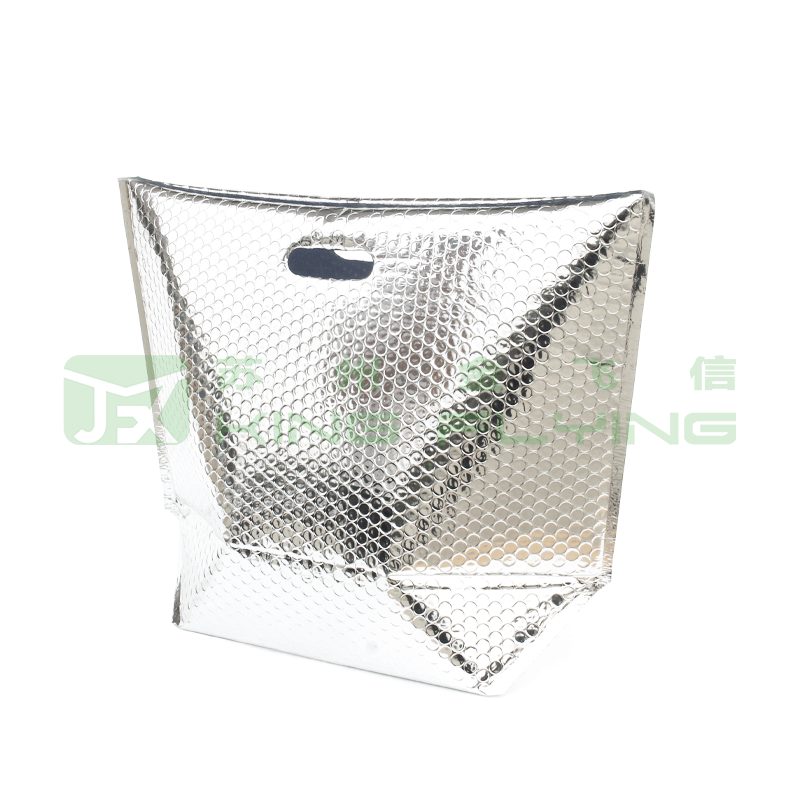Aluminum Foil Bubble Thermal Insulated Food Packaging Bag With Handle
