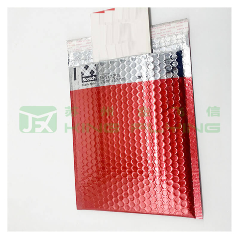 Free Sample Cosmetic Aluminum Metallic Bubble Packaging Mailer