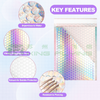 Custom Aluminium Metallic Shipping Packaging Holographic Bubble Mailer