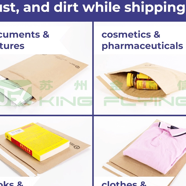 Custom Design 100% Biodegradable Kraft Honeycomb Packaging Mailer For Documents