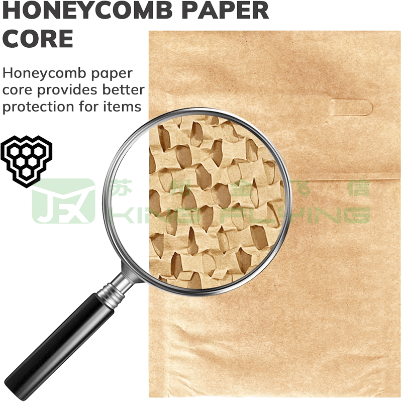 Small Business Choice Customized Logo Recyclable Kraft Honeycomb Packaging Mailer
