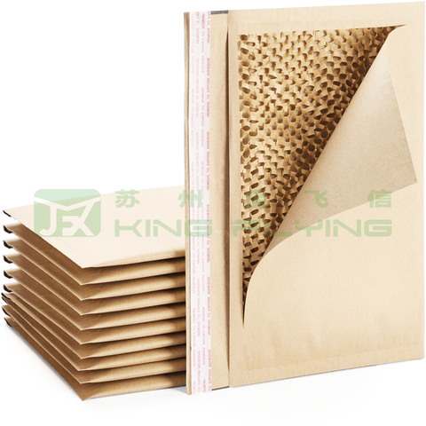 Custom Design 100% Biodegradable Kraft Honeycomb Packaging Mailer For Documents