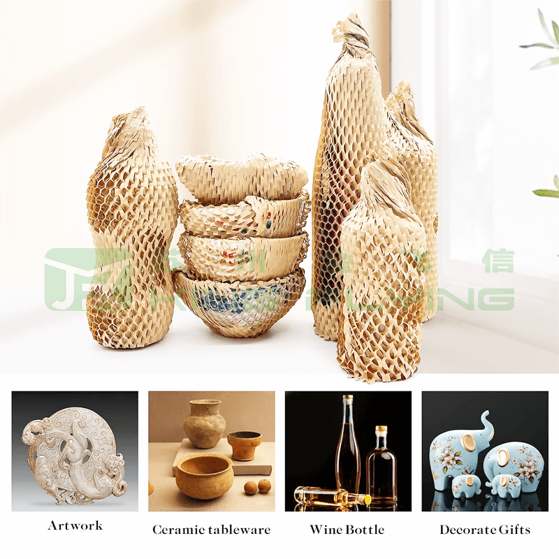 Premium Kraft Honeycomb Paper Roll For Gift Wrapping And Shipping