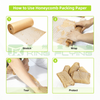Eco Bio-degradable Shock-Resistant Kraft Honeycomb Core Wrapping Paper Packaging Roll