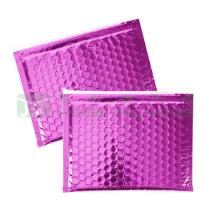 Free Sample Custom Metallic Bubble Zipper Mailer For Cloth Packaging