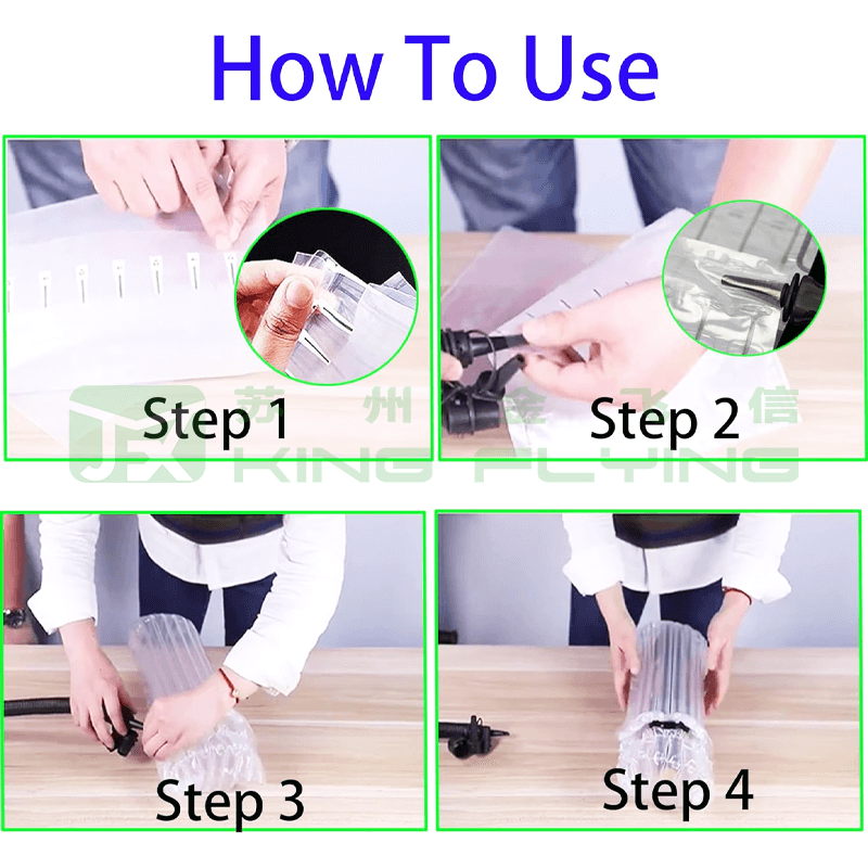 Wholesale Biodegradable Transparent Air Cushion Column Bag At Factory Price