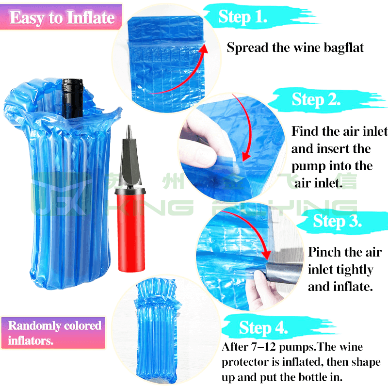 Air Cushion Column Packaging Bag For Automated Inflation System