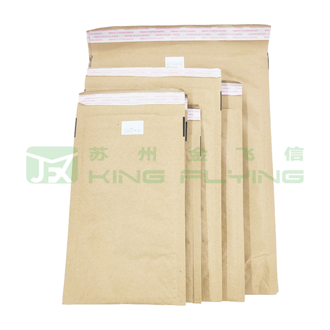 Custom 100% Compostable Honeycomb Padded Kraft Paper Express Packaging Envelope