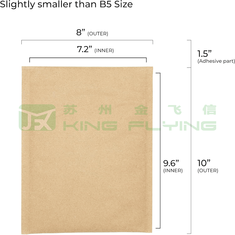 Kraft Honeycomb Paper Padded Packaging Envelope For Small Business