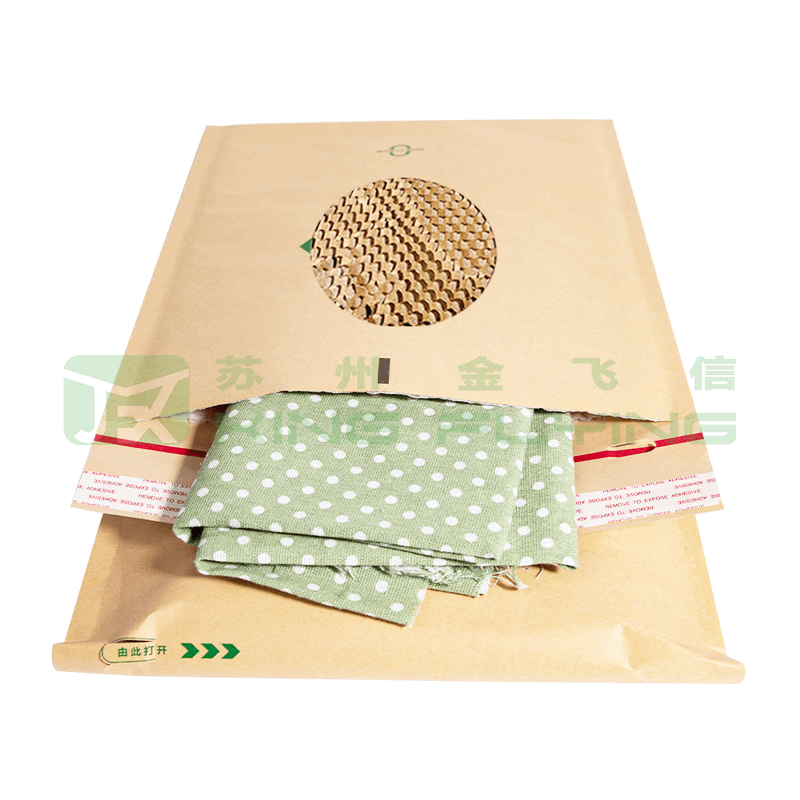 Shock Resistance Self Sealing Kraft Honeycomb Packaging Envelope For Delivery