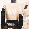 Custom Logo E-Commerce Apparel Packaging Eco-Friendly Kraft Postal Paper Bag