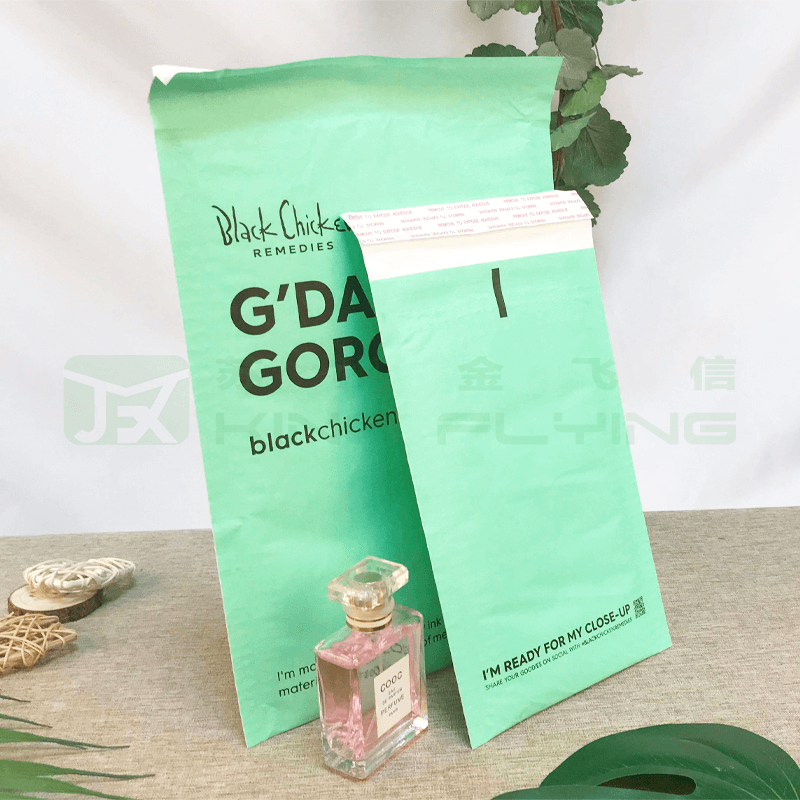 Seal Sealing Kraft Honeycomb Paper Courier Packaging Mailer For Clothing