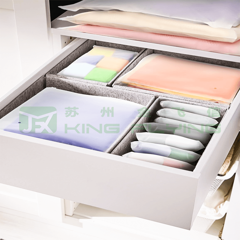 Zip Lock Biodegradable Custom Clear PVC Jewelry Frosted Plastic Bag