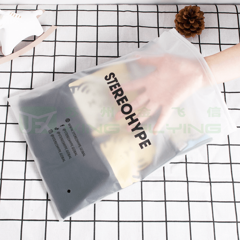 Shirts Clothing Thick Self-adhesive Resealable Poly Zipper Ziplock Bag