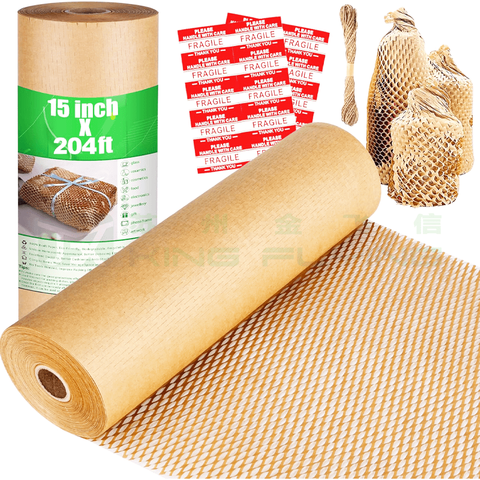 Lightweight Strong Honeycomb Paper Roll For Wrapping Padding