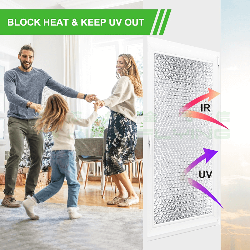 China Fireproof Foil Bubble Radiant Barrier Reflective Insulation Building Material