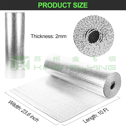Reflective Aluminum Foil Double Layer Bubble Window Heat Insulation Material
