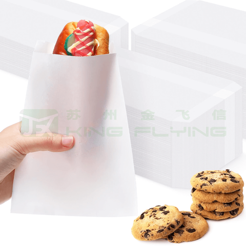 Factory Wholesale Eco-Friendly 100% Recyclable Glassine Paper Bag For Clothing