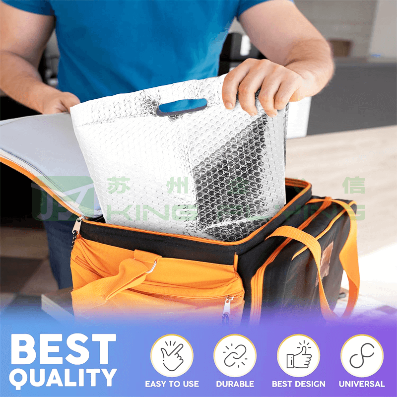 Aluminum Foil Keep Temperature Thermal Insulated Bag For Lunch Bento