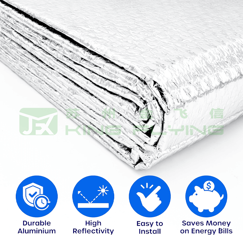 Customized Bubble Insulation Aluminum Foil Heat Resistant Roofing Packaging Sheet