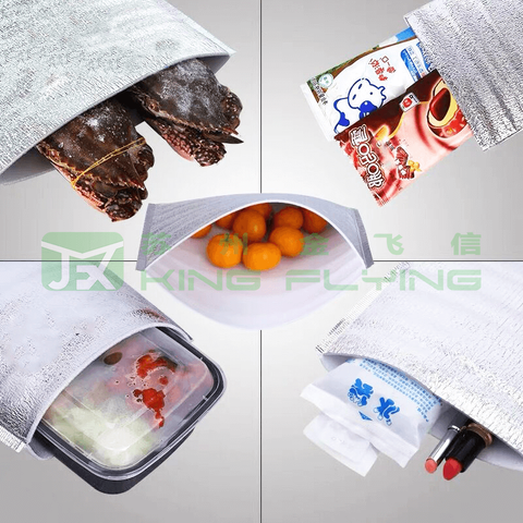 Pearl Cotton Food Grade Takeaway Insulation Aluminum Foil Packaging Bag