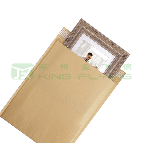 Renewable Resource Kraft Paper Bubble Mailer With Recycled Content