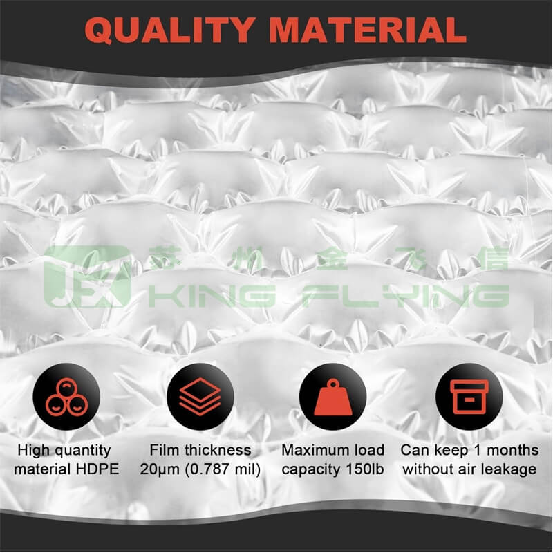 PA PE Transparent Cushion Inflatable Air Bubble Protective Packaging Film