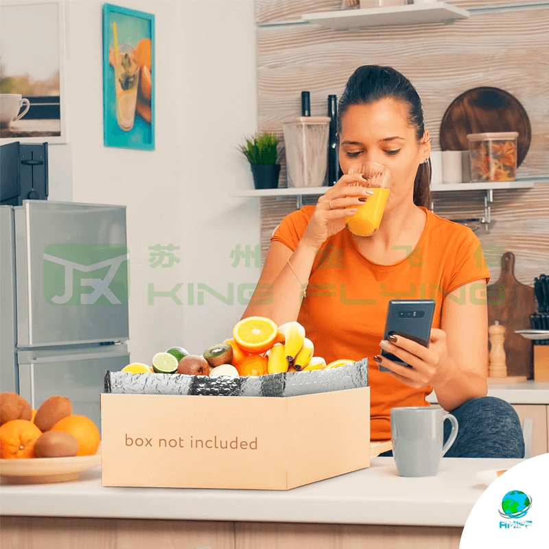 Insulated Foil Bubble Disposable Hot Cold Thermal Food Packaging Bag