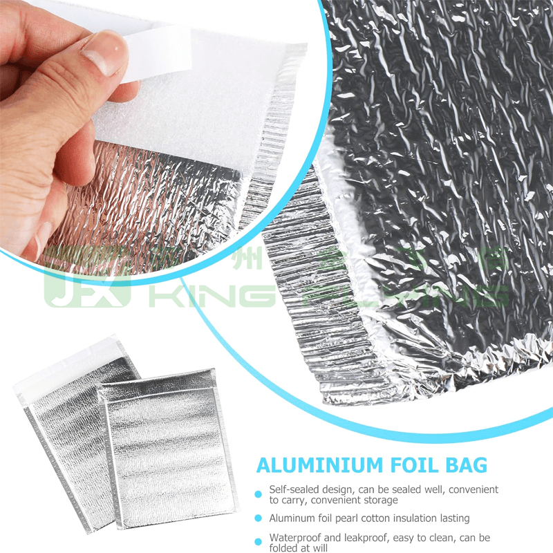 Wholesale Pearl Cotton Aluminum Foil Lunch Insulated Shipping Cooler Bag