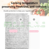 Pearl Cotton Aluminum Foil Leakproof Disposable Lunch Insulated Cooler Bag