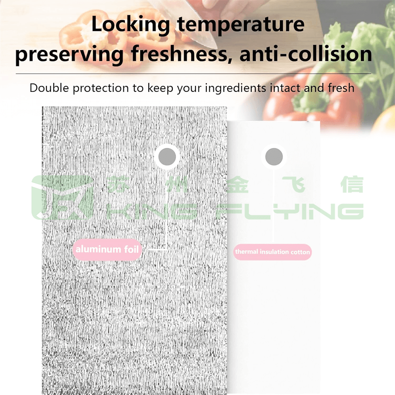 Pearl Cotton Aluminum Foil Leakproof Disposable Lunch Insulated Cooler Bag