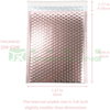 Custom Printed Colored Aluminum Foil Metallic Bubble Mailing Packaging Bag