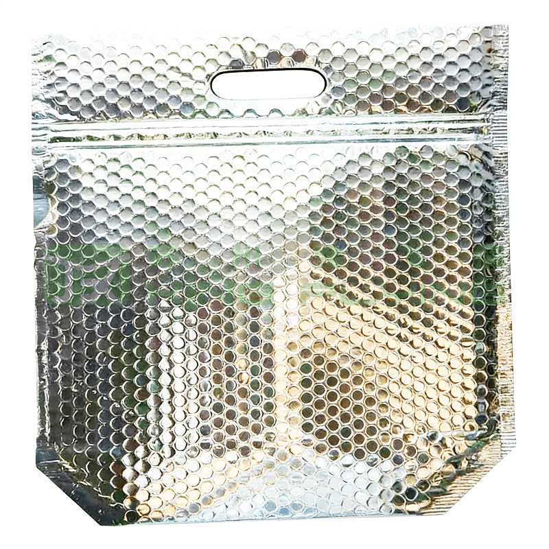 Heat Insulated Box Liner Aluminum Foil Thermal Bag With Handle