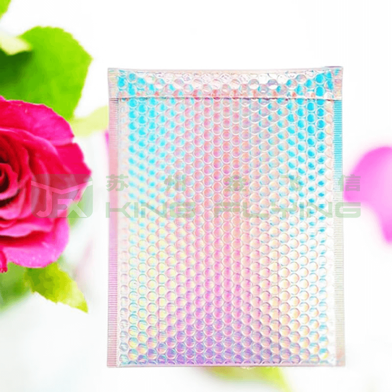 Custom Logo Metallic Bubble Aluminum Foil Shipping Express Packaging Bag