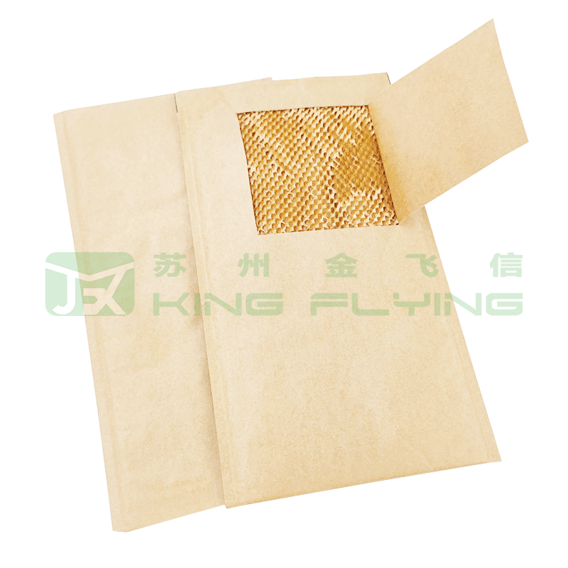Custom 100% Compostable Honeycomb Padded Kraft Paper Express Packaging Envelope