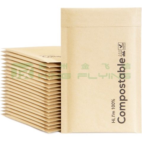 ECO Friendly Recycle Customized Print Logo Kraft Bubble Mailer