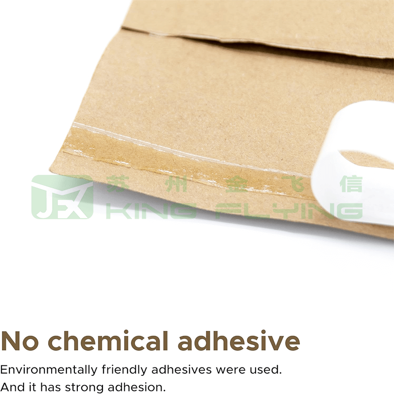 No Plastic Eco-Friendly 100% Recyclable Honeycomb Padded Kraft Packaging Envelope