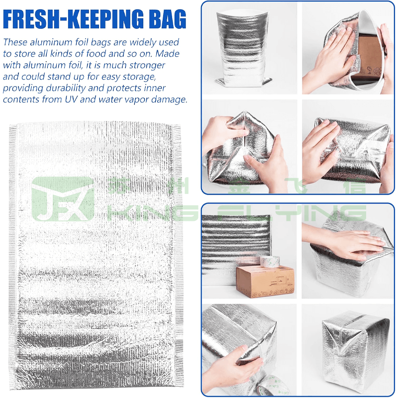 Eco-Friendly Waterproof Aluminium Foil Enclosed EPE Foam Food Packaging Bag