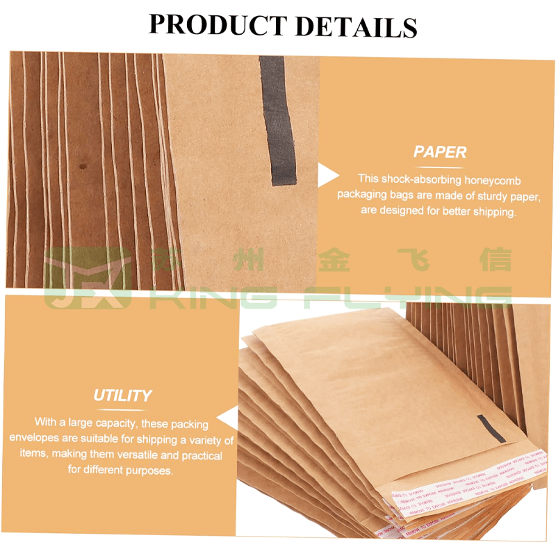 Honeycomb Padded 100% Compostable Kraft Paper Shipping Bag