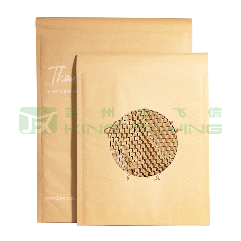 Shock Resistance Self Sealing Kraft Honeycomb Packaging Envelope For Delivery